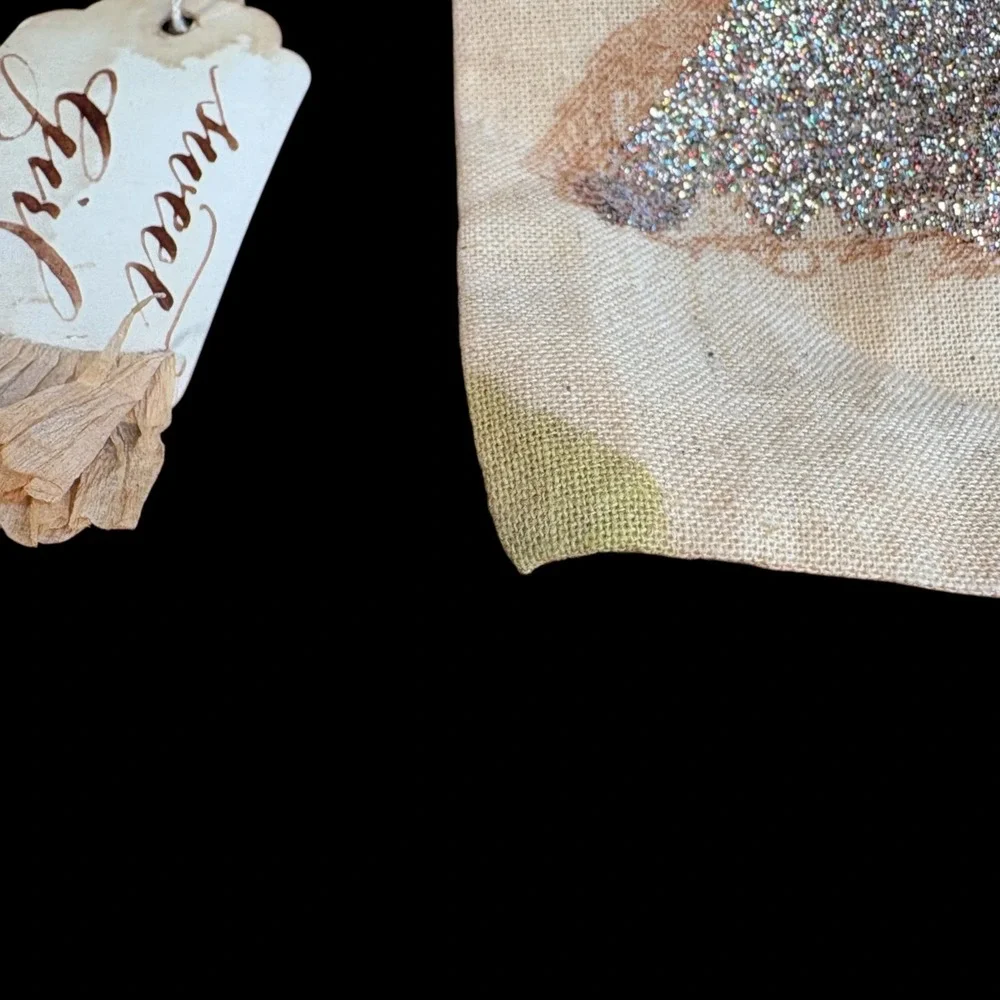 Wedding Dress Bachelorette Party Goodie Favor‎ Bag Glittery Dress Sweet Girl Tag